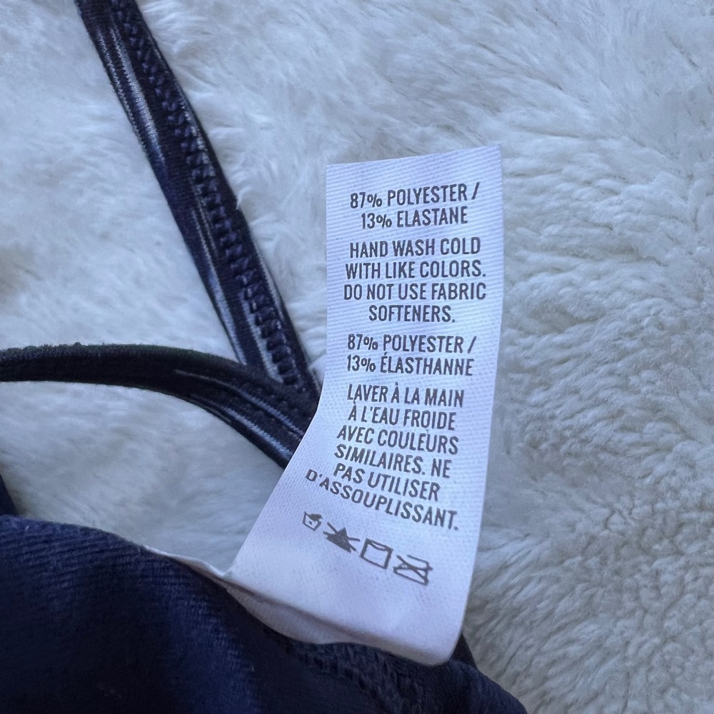 OFFLINE by Aerie The Hugger Recharge Space Dye Sports Bra Navy Blue Small - Picture 8 of 9